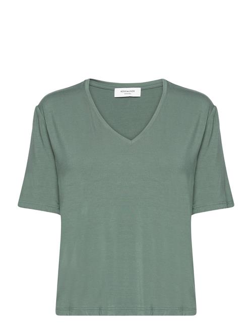 Rosemunde Rwbiarritz Ss V-Neck T-Shirt Rosemunde Khaki