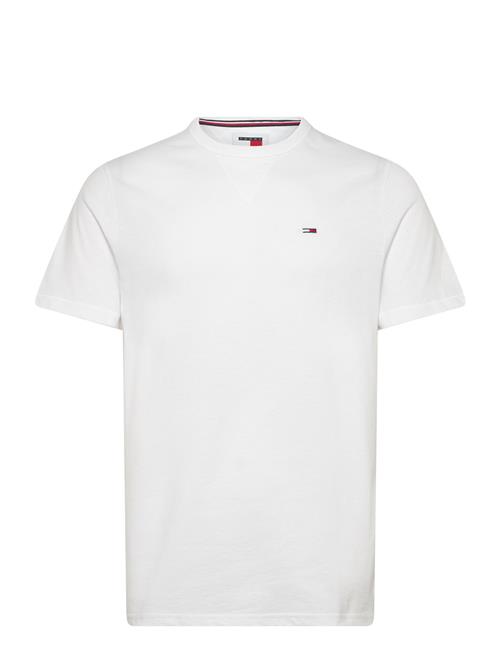 Tommy Jeans Tjm Slim Rib Detail Tee Tommy Jeans White