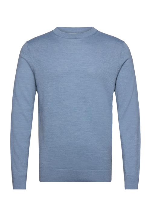 Selected Homme Slhtown Merino Coolmax Knit Crew Noos Selected Homme Blue