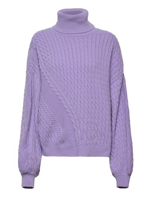 Se Mads Nørgaard Recycled Wool Mix Rerik Sweater Mads Nørgaard Purple ved Booztlet