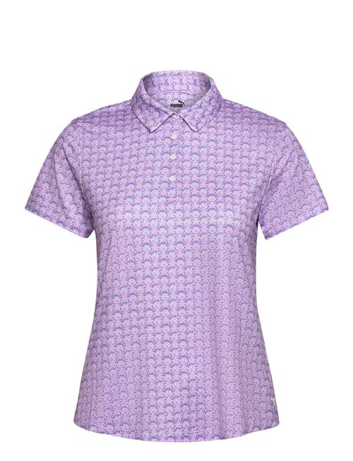 Se PUMA Golf W Mattr Essex Ss Polo PUMA Golf Purple ved Booztlet