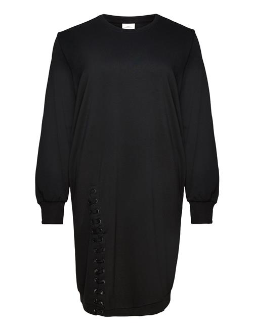 ONLY Carmakoma Careya L/S O-Neck Dress Swt ONLY Carmakoma Black