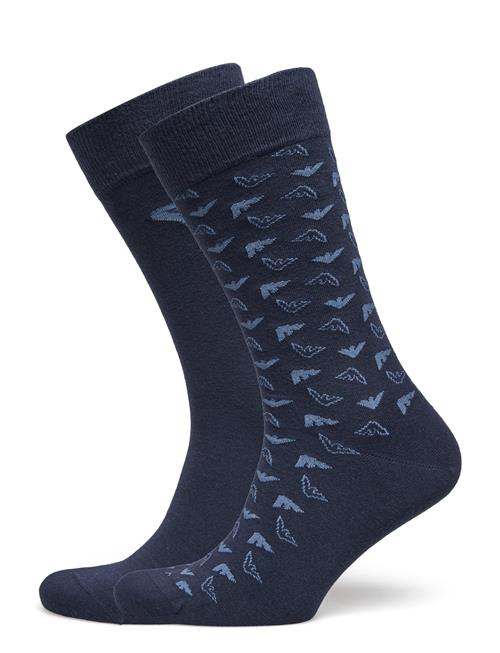 Emporio Armani Men's Knit Short Socks Emporio Armani Blue