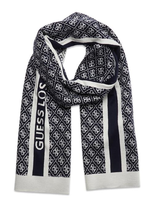 Se GUESS Jeans Sevyn 4G Logo Scarf Swtr GUESS Jeans Navy ved Booztlet