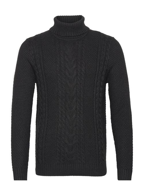 Se Jack & Jones Jjcraig Knit Roll Neck Aw23 Jack & J S Black ved Booztlet