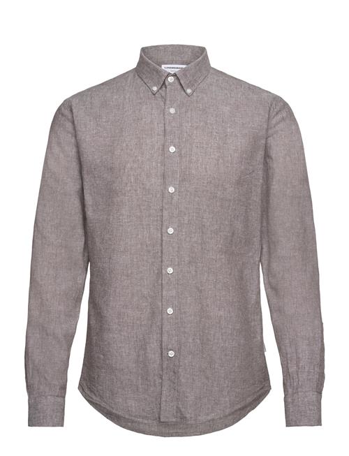 Lindbergh Linen/Cotton Shirt L/S Lindbergh Grey