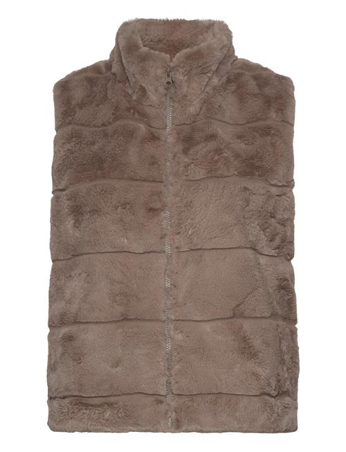 Se FREE/QUENT Fqfoxy-Waistcoat FREE/QUENT Brown ved Booztlet