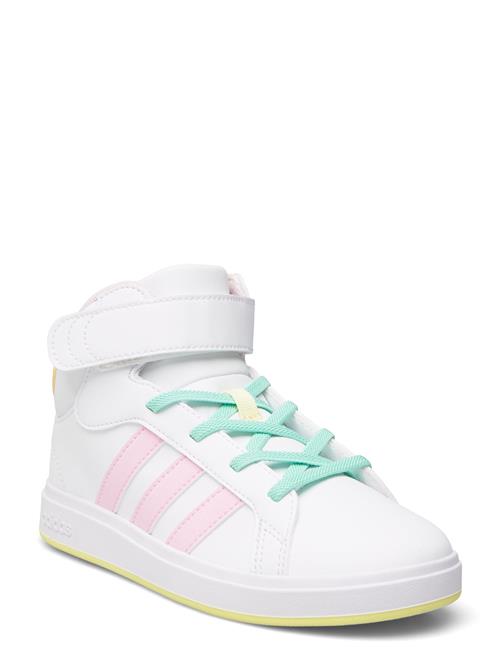 Se adidas Sportswear Grand Court Mid K Adidas Sportswear White ved Booztlet