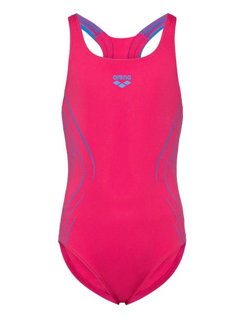 Se Arena G Reflecting Swimsuit Swim Pro Back Black-Water Arena Pink ved Booztlet