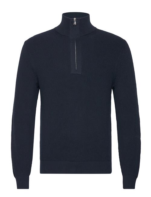 Se J. Lindeberg Alex Half Zip Knitted Sweater J. Lindeberg Navy ved Booztlet