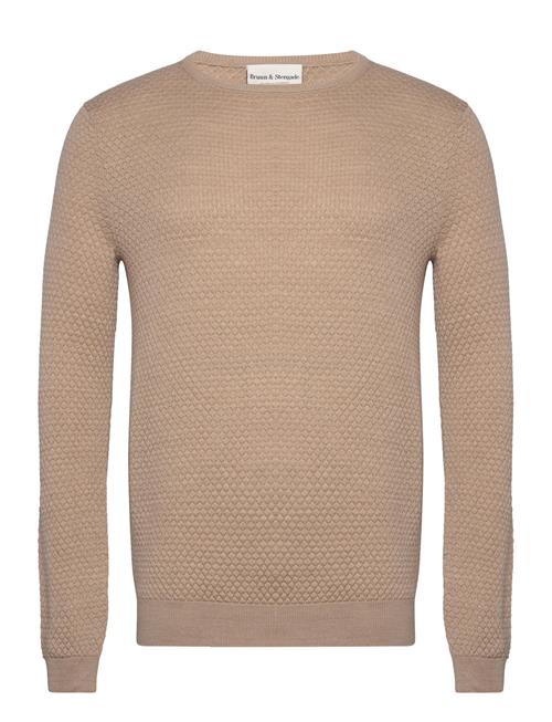 Bs Irving Regular Fit Knitwear Bruun & Stengade Beige