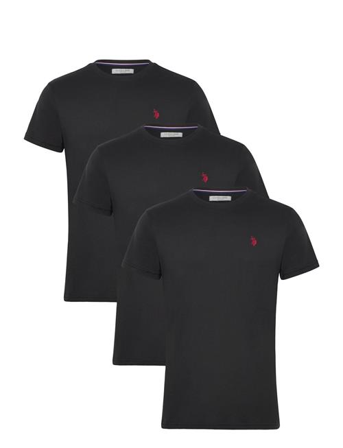 Se U.S. Polo Assn. Uspa T-Shirt Arjun 3-Pack U.S. Polo Assn. Black ved Booztlet