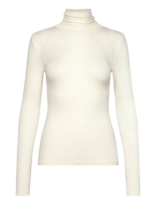 Se Minus Mscally Roll Neck Long Sleeve Top Minus Cream ved Booztlet