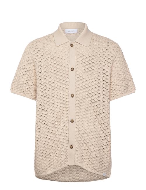 Les Deux Gideon Knit Shirt Les Deux Cream