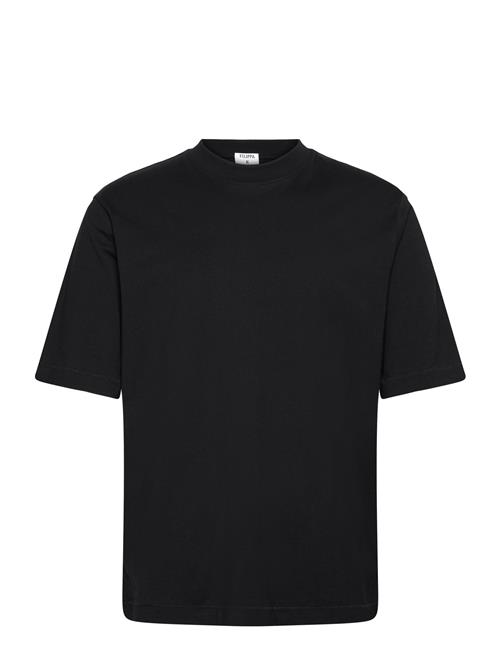 Se Filippa K Mock Neck Cotton Tee Filippa K Black ved Booztlet