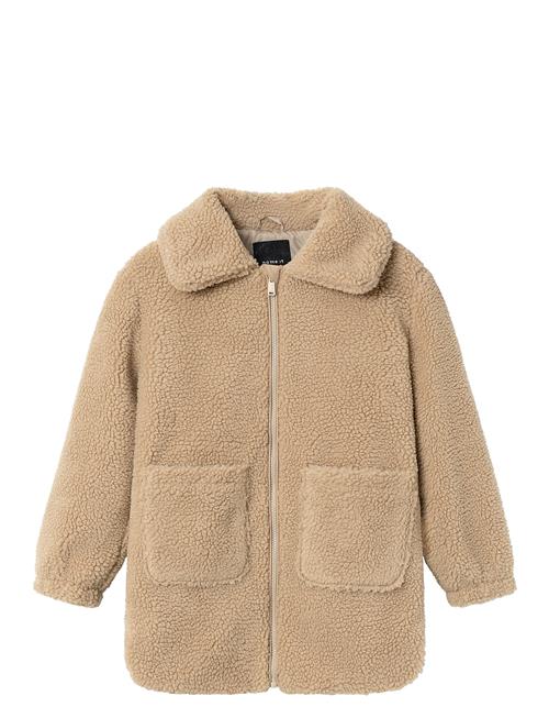 Nkfmishy Teddy Jacket Midi Name It Beige