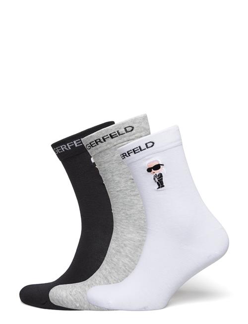 Karl Lagerfeld K/Ikonik 2.0 Socks 3 Pack Karl Lagerfeld White