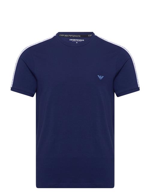 Emporio Armani Men's Knit V Neck T-Shirt Emporio Armani Blue