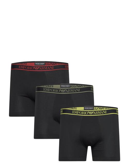 Emporio Armani Men's Knit 3-Pack Boxer Emporio Armani Black