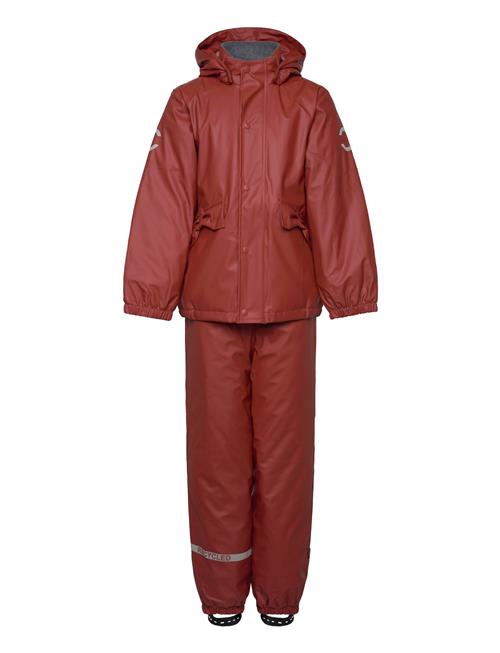 Pu Rain Set Rec Warm Animal Susp104 Mikk-line Red