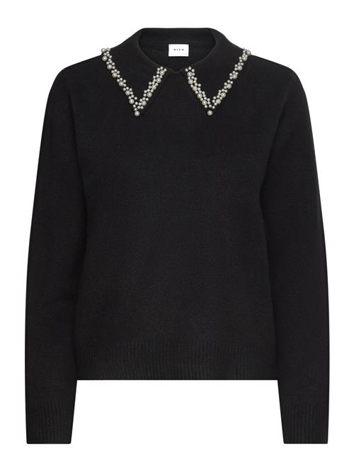 Se Vila Vipearl L/S O-Neck Pullover/Ka Vila Black ved Booztlet