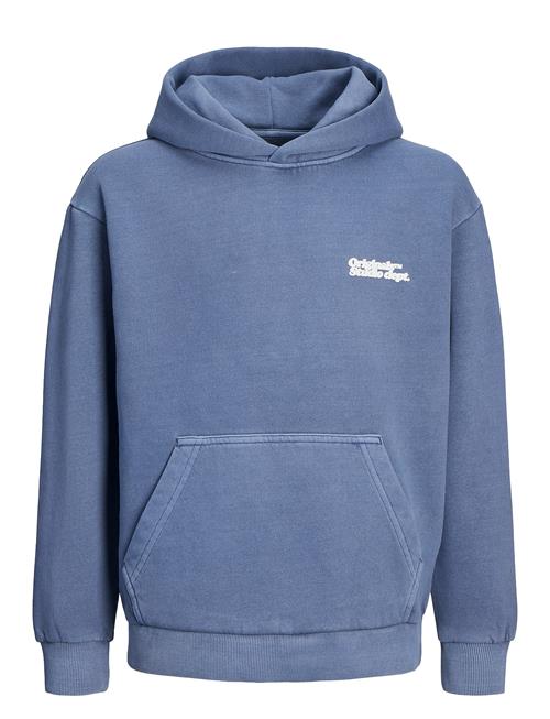 Se Jack & Jones Jorvermont Wash Sweat Hood Jnr Jack & J S Blue ved Booztlet