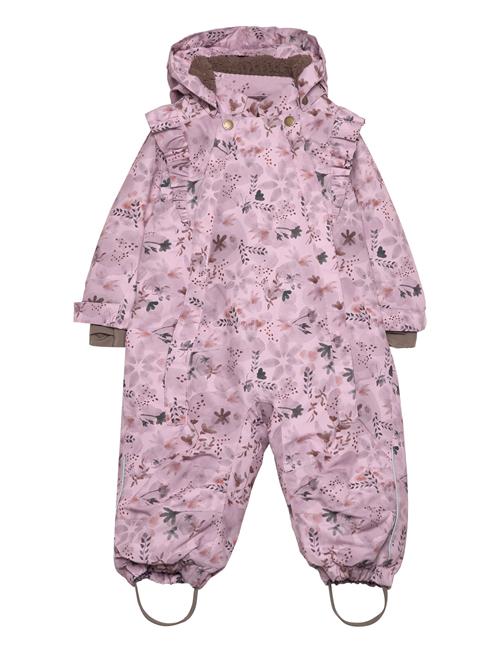 Baby Snowsuit W. Frills En Fant Pink