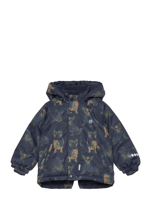 Se Minymo Snow Jacket Aop Minymo Navy ved Booztlet