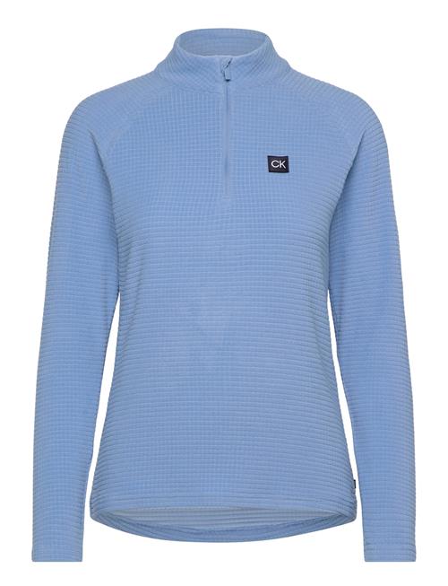 Se Calvin Klein Golf Lantanas Textured 1/4 Zip Calvin Klein Golf Blue ved Booztlet