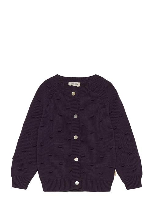 Cardigan Bomber Knit Petit Piao Navy