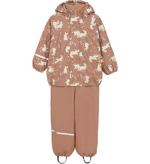 Se CeLaVi CeLaVi Regntøj m. Fleece - Tawny Brown ved KidsWorld