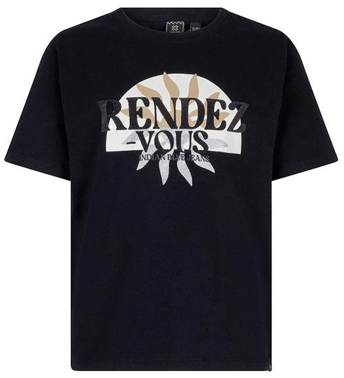  Indian Blue Jeans T-shirt - Rendez Vous - Sort