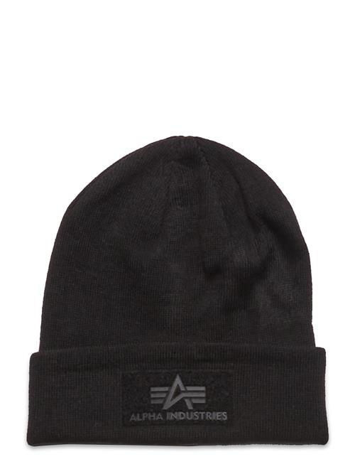 Velcro Beanie Alpha Industries Black