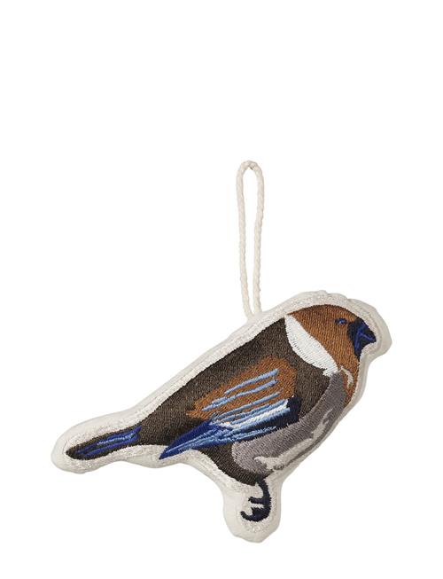 Broste Copenhagen Bird Embroidered Ornament Broste Copenhagen Patterned