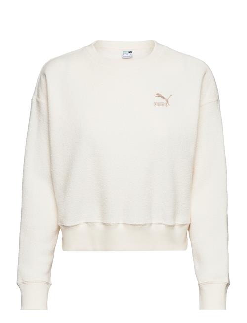 Se PUMA Classics Fleece Crew PUMA Beige ved Booztlet