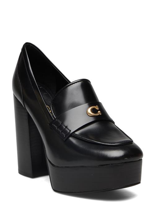 Se Coach Ilyse Leather Loafer Coach Black ved Booztlet