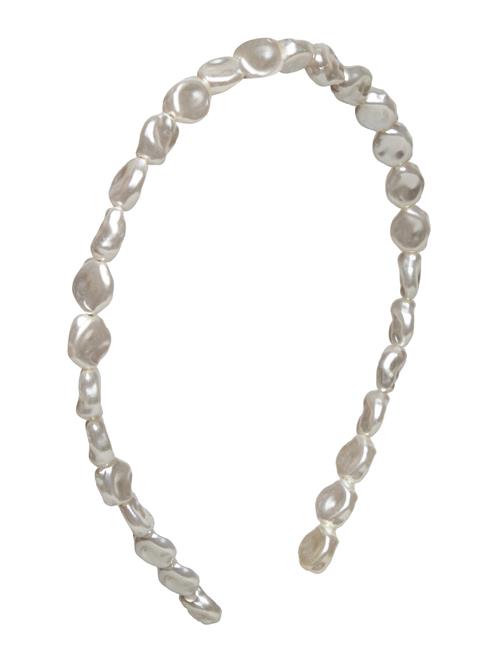 Se Lindex Aliceband Pearls 1 Row Lindex White ved Booztlet