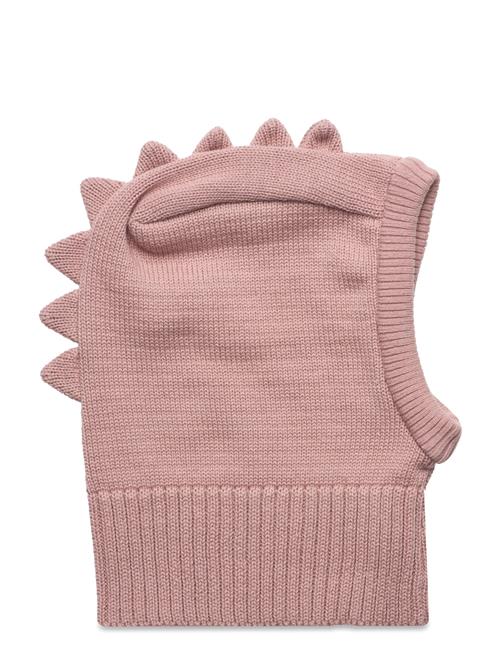 Se Huttelihut Balaclava Triangles Knit Huttelihut Pink ved Booztlet