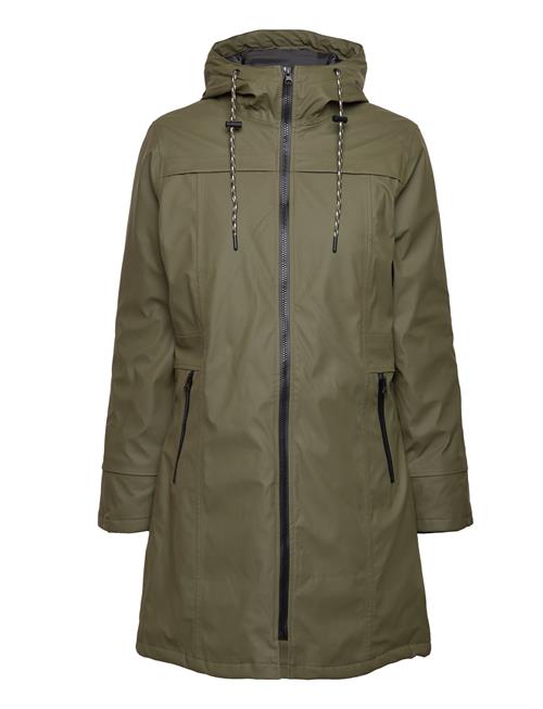 Wadded Rain Jacket From Freequent In A Waterproof Material With A Quilted Lining FREE/QUENT Khaki