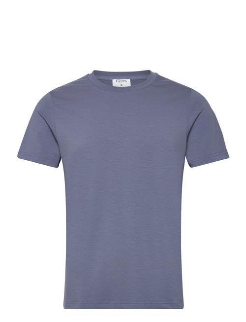 Se Filippa K Stretch Cotton Tee Filippa K Blue ved Booztlet