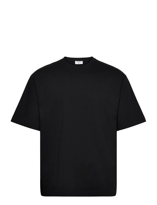 Se Filippa K Heavy Crewneck Tee Filippa K Black ved Booztlet