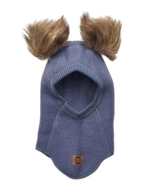 Se mikk-line Wool Fullface W. Pom Pom Mikk-line Blue ved Booztlet