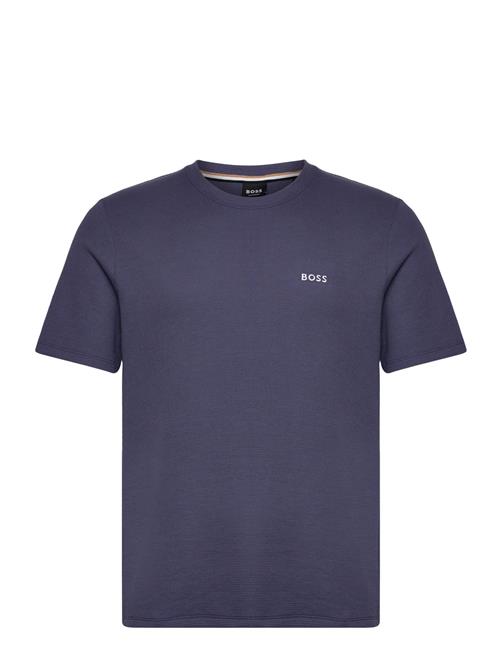 Se BOSS Waffle T-Shirt BOSS Navy ved Booztlet