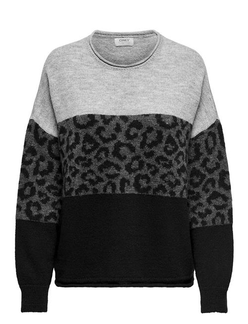 Onljade Animal Ls O-Neck Noos Knt ONLY Grey