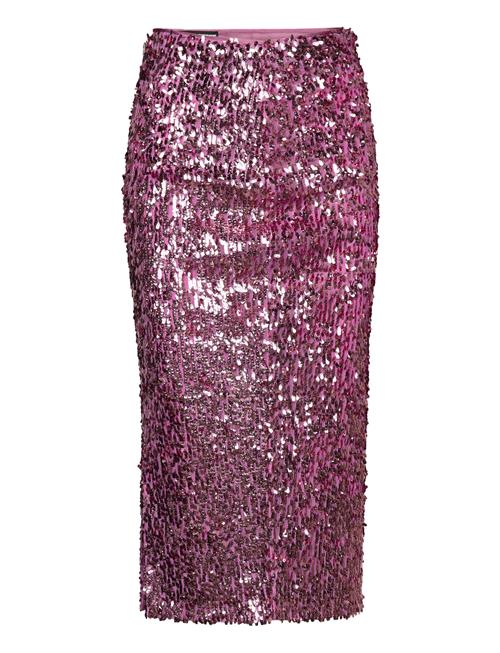 ROTATE Birger Christensen Sequins Pencil Skirt ROTATE Birger Christensen Pink