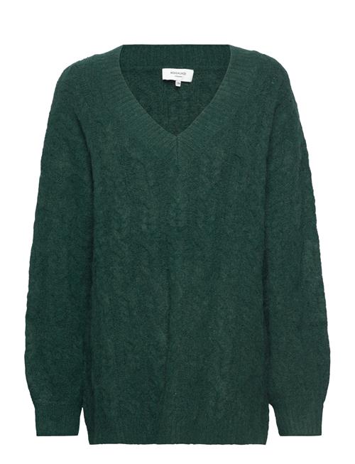 Rosemunde Cable Knit V-Neck Rosemunde Green