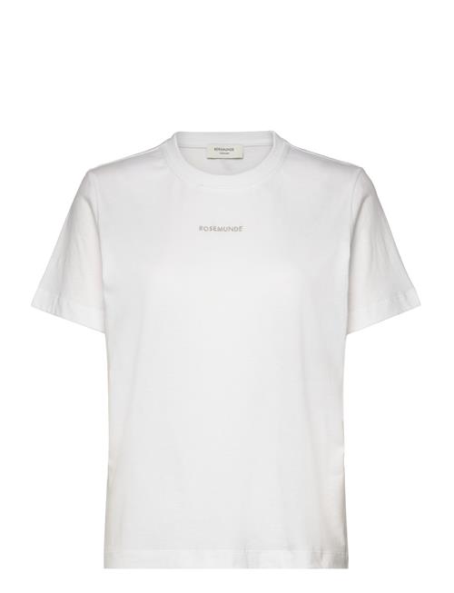 Se Rosemunde T-Shirt W/ Embroidery Rosemunde White ved Booztlet