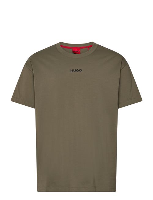 Se HUGO Linked T-Shirt HUGO Green ved Booztlet