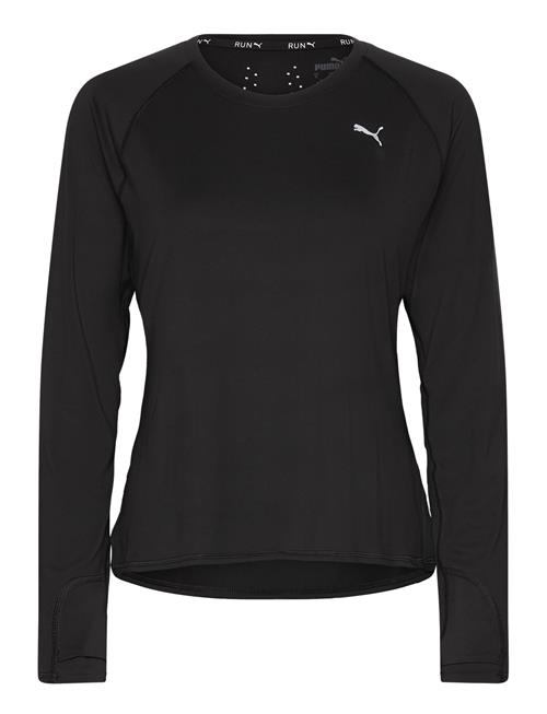 Se PUMA Run Cloudspun Ls Tee W PUMA Black ved Booztlet