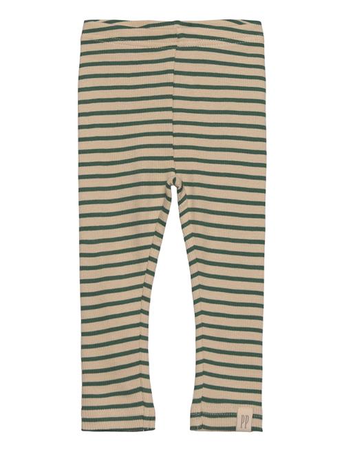 Se Petit Piao Legging Modal Striped Petit Piao Green ved Booztlet